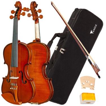 Imagem de Violino eagle verniz brilhante sólido ve431 3/4 + acessórios
