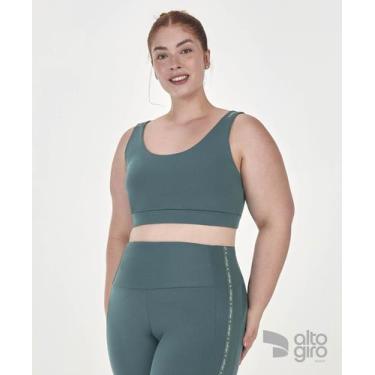 Imagem de Top Elastico Plus Alto Giro Verde Urbano, P+