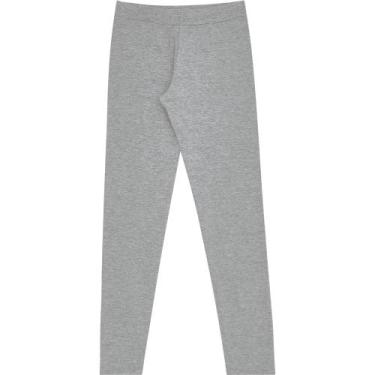 Imagem de Calça Legging Cotton Infantil Pulla Bulla Ref. 49710, Cinza claro, 10