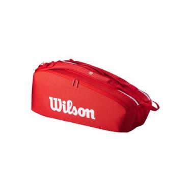 Imagem de Raqueteira  Wilson Super Tour Vermelha X6