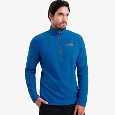 Imagem de Moletom The North Face Fleece Glacier Hzip Azul Masculino, G