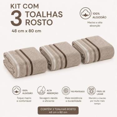Imagem de Karsten KIt 3 Toalha de Rosto lumina, 80204