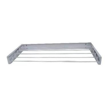 Imagem de Varal Magico Parede Retratil 60cm 3 varetas em aluminio reforçado Bran