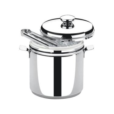 Imagem de Balde Térmico para Gelo Inox Savoy c/ Pegador Brinox - 1074/100