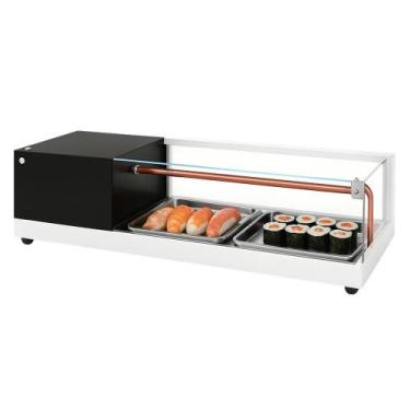 Imagem de BC-VFRS900 - Vitrine Refrigerada Sushi Beta 90cm Branca - 127V - Omega