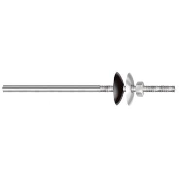 Imagem de Conjunto Haste para Telha 978663 Fixação Precisa Acabamento Galvanizado Inox Worker 100 Peças