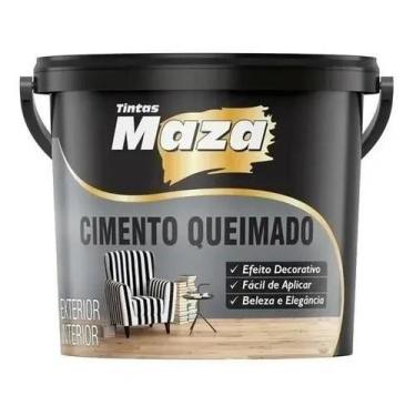 Imagem de Revestimento Fosco Tintas Maza Cimento Queimado Cinza 5.6kg - Congratu