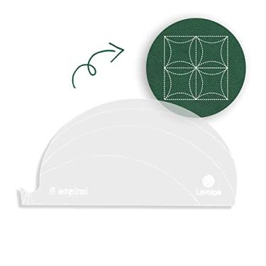 Imagem de Régua Para Quilting Espiral 15x7,5 Cm Patchwork Costura Criativa