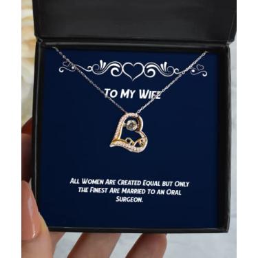 Imagem de SpreadPassion Presentes para esposa para esposa, todas as mulheres são criadas iguais, mas apenas os melhores são casados com um colar oral, legal, esposa, amor, dança, do marido