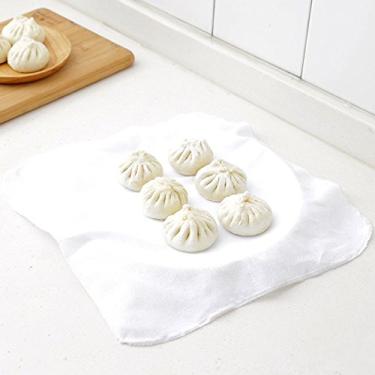 Imagem de Daycount Pacote com 5 forros para cozinhar alimentos no vapor, vaporizar para assar bolinhos de pão, pano Baozi 32 cm
