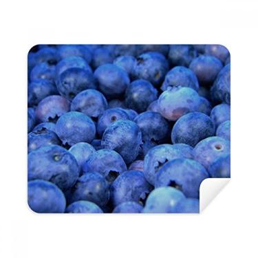 Imagem de Pano de limpeza de imagem de frutas tropicais Fresh Blueberry 2 peças de tecido de camurça