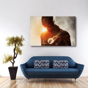 Imagem de Quadro The Flash Séries decorativo Tela em Tecido