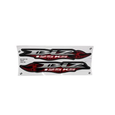 Imagem de Kit Adesivo Jogo Faixas Moto Honda Biz 125 2007 Ks Preto