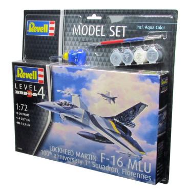 Imagem de Kit de Montar F-16 Mlu 100th Anniversary 1:72 Model Set - Revell