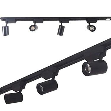 Imagem de Kit Trilho Eletrificado 3m + 6 Spot Led 7w 3000k Bivolt Preto