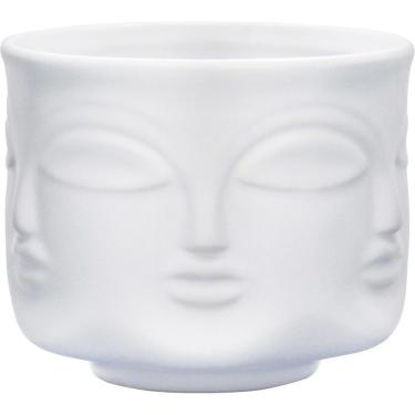 Imagem de ZEN CACHEPÔ 10x11x11cm CERÂMICA BRANCO