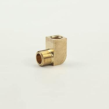 Imagem de M6 M8 M10 1/8";?BSP macho para f¨ºmea rosca de lat?o 90 graus tubo cotovelo encaixe adaptador conector adaptador, NO11
