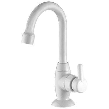 Imagem de Torneira para Lavatório de Mesa Bica Alta Branca Lorenbric Branca