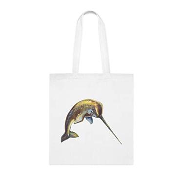 Imagem de Sacola de narval, presente de sacola de narval, bolsa de ombro de narval, bolsas reutilizáveis de narval, ideia de presente de cesta de natal de aniversário, presente para ela, presente