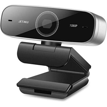 Imagem de Webcam de foco automático de 60 fps, câmera de computador HD 1080p com microfone para desktop, transmissão de webcam com efeito de beleza para conferências de jogos, câmera da web, Mac, Windows, PC, laptop, Xbox, Skype, OBS, Twitch YouTube