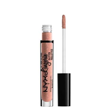 Imagem de NYX PROFESSIONAL MAKEUP Lingerie labial com glitter, brilho labial - tímido (True Nude)