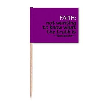 Imagem de Faith Life Truth Art Deco Presente Fashion Palito de Dentes Bandeiras Marcador Decoração de Festa