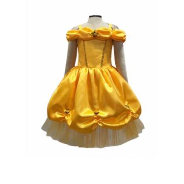 Imagem de Fantasia Bambolê Infantil Princesa Amarela - 164 - Bambolê Fantasias