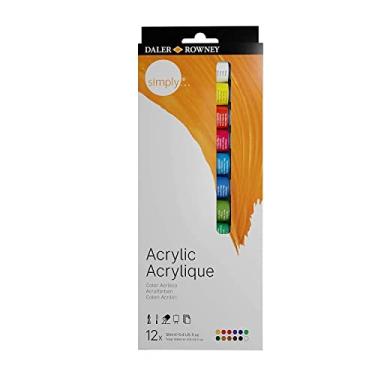 Imagem de DALER ROWNEY Simply, Acrílico em Tubo de 12ml, 12 Cores