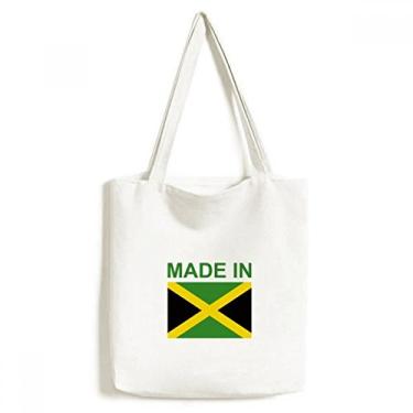 Imagem de Bolsa de lona feita na Jamaica Country Love Sacola de compras casual