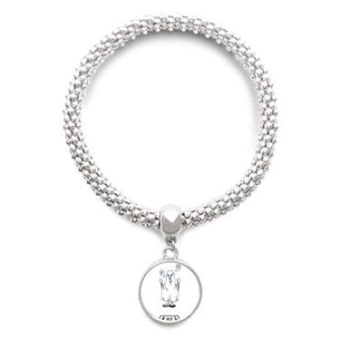 Imagem de DIYthinker Bracelete Egito Mamãe Halloween Specter Horus Prata Pingente Joias Corrente Ajustável