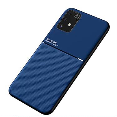 Imagem de Kepuch Mowen Case Capas Placa de Metal Embutida para Samsung Galaxy M80S/A91/S10 Lite - Azul
