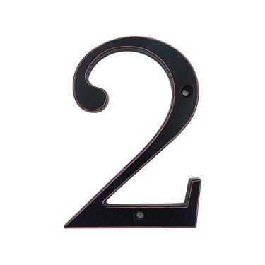 Imagem de Placa de casa flutuante 3D de 10,16 cm, placa de porta de número preto, números de caixa de correio para endereço ao ar livre, placa de apartamento moderna 0-9, liga de metal, antiferrugem