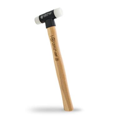 Imagem de OSCA Martelo macio EVO de 30,5 cm com corpo de alumínio, pontas de nylon intercambiáveis e alça de nogueira, 204 g, 095H27