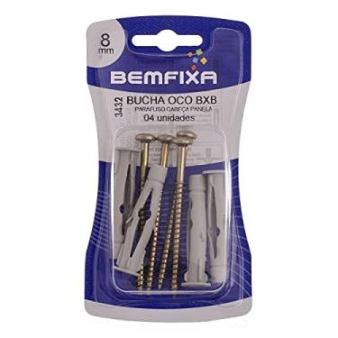 Imagem de parafuso Fenda Phillips Cabeça Panela 5 X 70 com Bucha Bxb08 Mm - Cartela, Bemfixa 3432