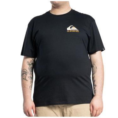 Imagem de Camiseta Quiksilver Omni Logo Plus Size Masculino - Preto