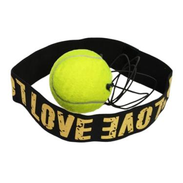 Imagem de Dynwave Bola de reflexo de boxe bandana ajustável mão olho coordenação treinamento reflex bola de perfuração para casa ginásio mma treino, bola de tênis 60g