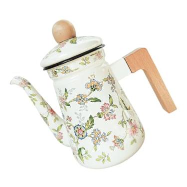 Imagem de HAKIDZEL bule chaleira de kung fu panela de água fervendo molheira café fogão portátil jarro de chá de esmalte chaleira de esmalte Soco decorar apito garrafa de água fria viagem frigorífico