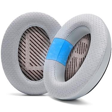 Imagem de WC Freeze QC35 – Almofadas de gel de resfriamento para fones de ouvido Bose QC35 e QC35II (QuietComfort 35) e muito mais | gel refrescante, espesso e extra fresco por mais tempo | Prata