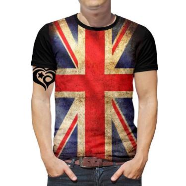 Imagem de Camiseta Inglaterra Plus Size Reino Unido Masculina Blusa - Alemark
