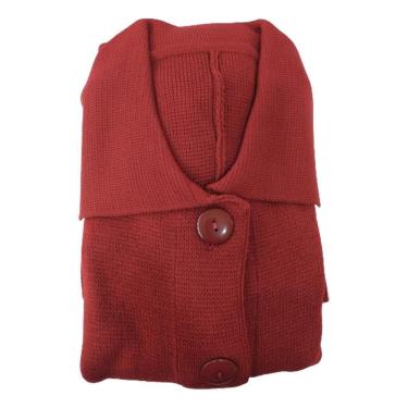 Imagem de Sobretudo Feminino Manga Longa Lã Premium Botão Bolso Quente-Feminino