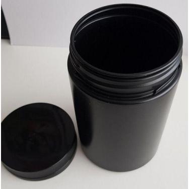 Imagem de Pote Plástico Preto - 1 Kg - Preço Unitário - Bianquimica