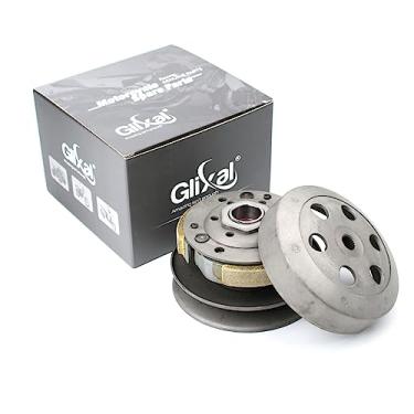 Imagem de Glixal Conjunto de polia de embreagem traseira GY6 49cc 50cc com campainha de embreagem para motores de kart, quadriciclo de 139QMB, 139QMA, ciclomotor, ATV