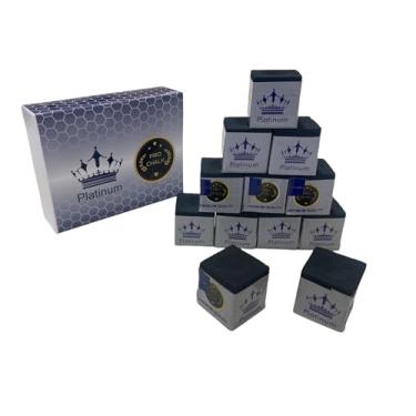 Imagem de Giz Platinum Pró Chalk Duzia p/Sinuca Bilhar Preto