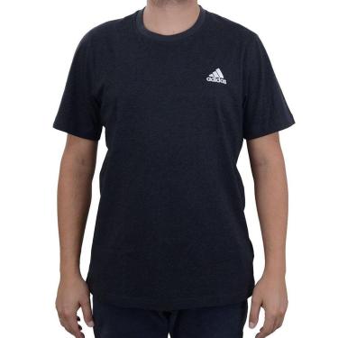 Imagem de Camiseta Masculina Adidas Logo Mescla Preta - IN7123-Masculino