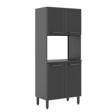 Imagem de Torre Quente para 2 Fornos Bertolini Estilo em Aço 4 Portas Grafite