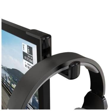 Imagem de Sculpy Suporte Fone Headphone Headset para Canto de Tela TV Monitor Universal com Fixação Dupla Face