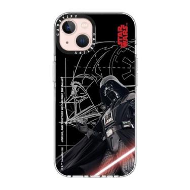 Imagem de CASETiFY Capa transparente para iPhone 13 [Star Wars Co-Lab/Não amarela/Proteção contra quedas de 2 metros/Magsafe] - O Lorde Sith Darth Vader - Transparente