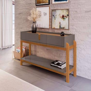 Imagem de aparador lizz 2 gv pérola e cedro