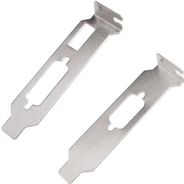 Imagem de Suporte de meia altura de perfil baixo HDMI + DVI + VGA para placa gráfica de vídeo ATI Nvidia