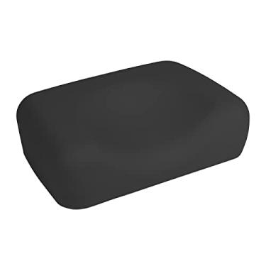 Imagem de StickerFirm Travesseiro de cama de bronzeamento preto deluxe com célula fechada